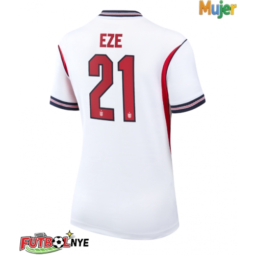 Camiseta Inglaterra Eberechi Eze #21 Primera Equipación para mujer Mundial 2026 manga corta